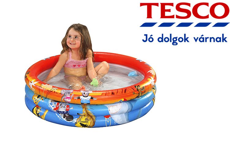 Tesco gumimatrac és kerti medence akció