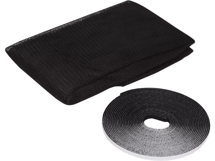 11603BK Szúnyogháló ablakra, 150x150 cm, fekete