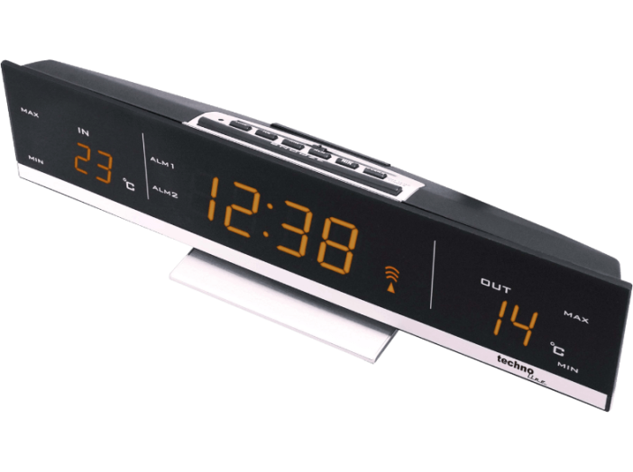 WS 6810A Rádiójelvezérelt Külső/belső hőmérő, sárga, LED