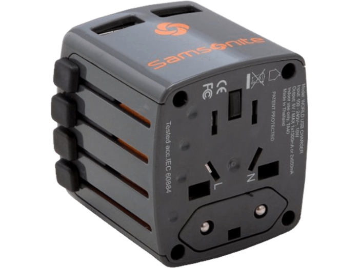 U23 18732 Univerzális USB töltő, 2 USB csatlakozóval, grafitszürke