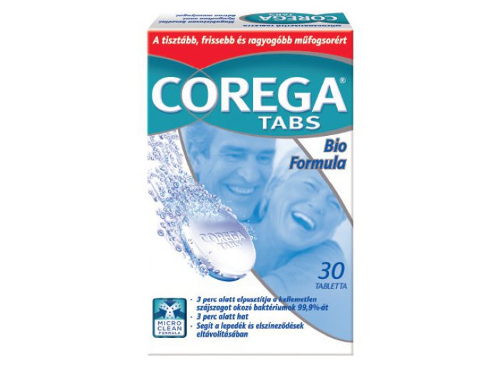 Corega Bio Formula műfogsortisztító tabletta