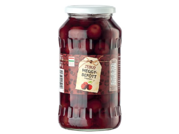 Tesco magozott meggybefőtt