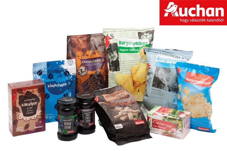 Auchan saját márkás termékek széles választéka