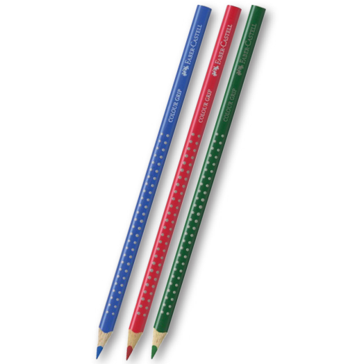 Faber-Castell Grip 2001 színes ceruza 3 db (kék, piros, zöld)