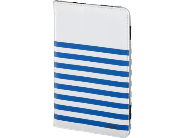 Stripe fehér-kék univerzális tablet tok 7-8"