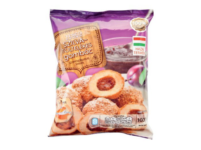 Tesco szilvatöltelékes gombóc