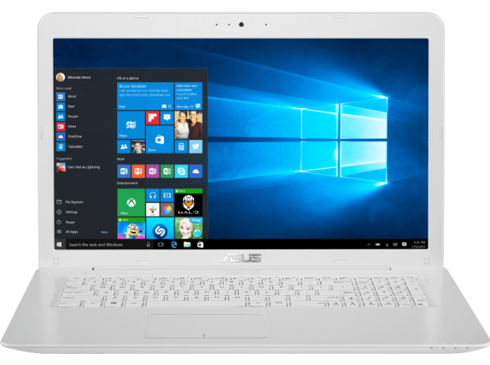 X756UA-TY089T ezüst notebook (17.3"/Core i3/4GB/1TB HDD/Windows 10)