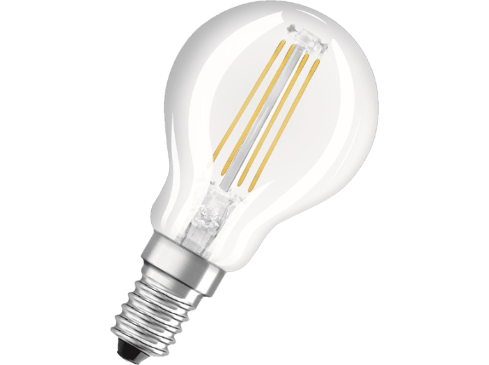 LED RETRO kisgömb 40 E14 ÁTLÁTSZÓ 230LM 4W meleg