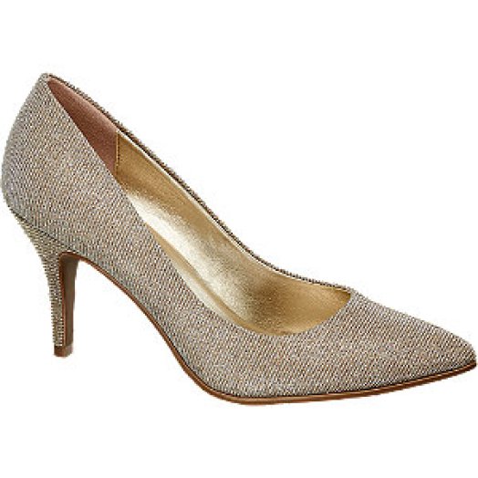Aranyszínű party pumps