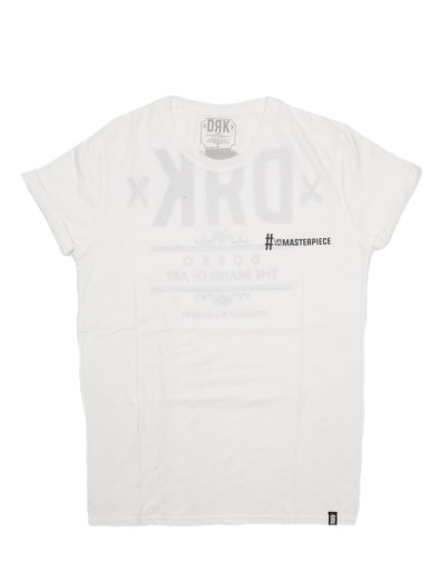 WHITE DRK BACK TEE