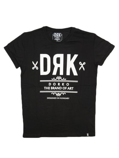 BLACK DRK FRONT TEE