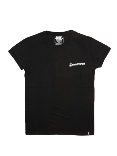 BLACK DRK BACK TEE