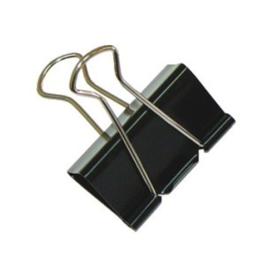 Binder csipesz, 19 mm, 12 db/doboz, fekete