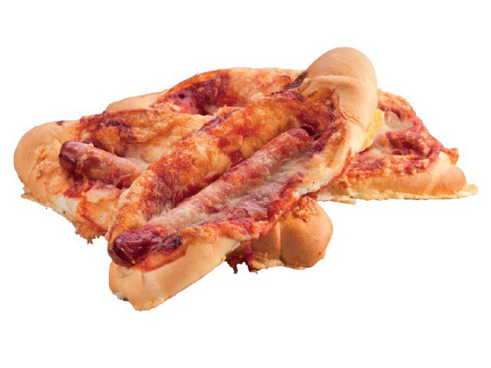 Virslis-pizzás csónak