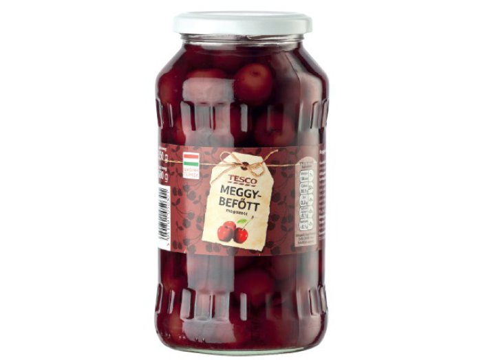 Tesco magozott meggybefőtt