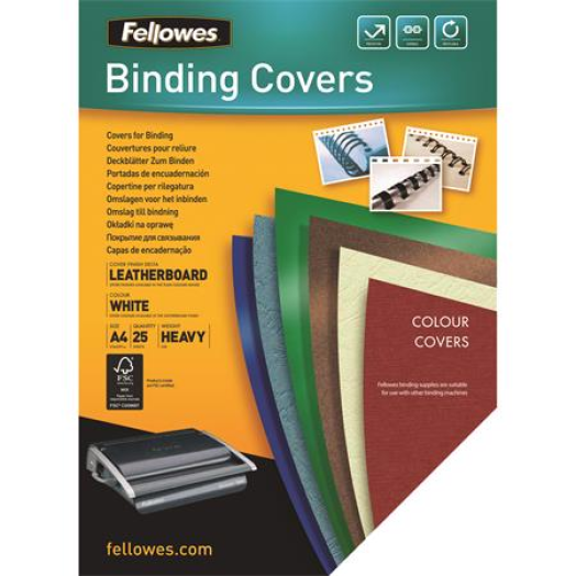Hátlap FELLOWES fehér, 25 db