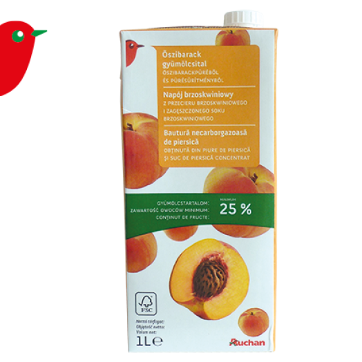őszibarack nektár 25%