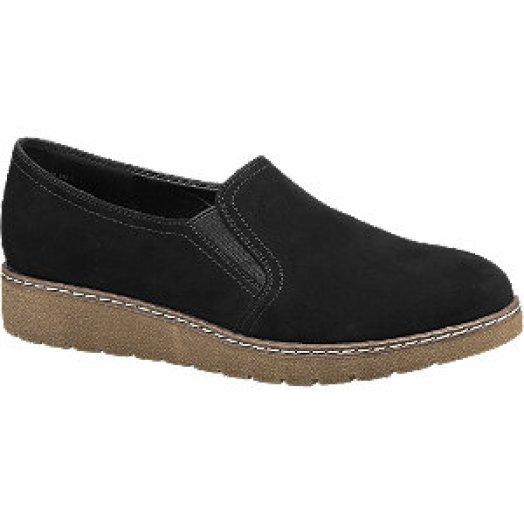 Fekete női slipper