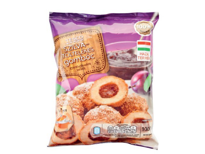 Tesco szilvatöltelékes gombóc