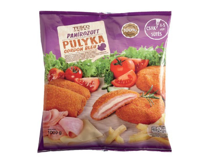 Tesco panírozott pulyka cordon bleu