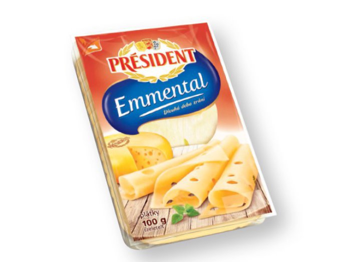 President szeletelt sajt