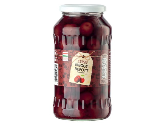 Tesco magozott meggybefőtt