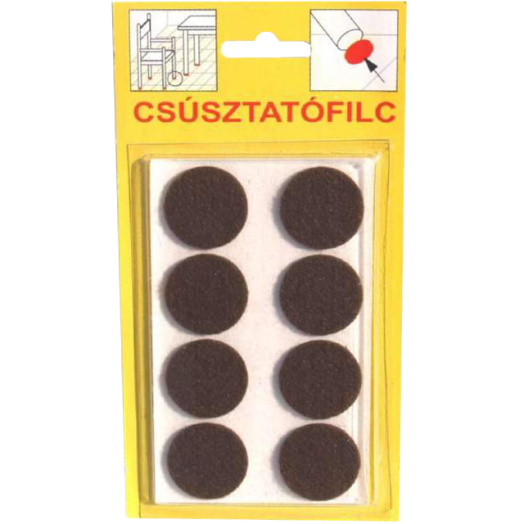 CSÚSZTATÓFILC 22MM, 3102            BARNA, ÖNTAPADÓS