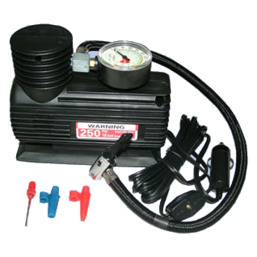 KOMPRESSZOR 12V 18BAR 250PSI SZIVARGYÚJTÓS, MINI