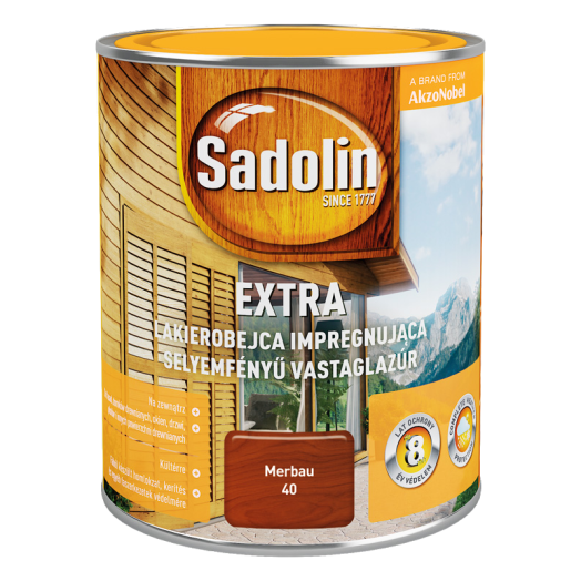 SADOLIN EXTRA VASTAGLAZÚR 0,75L FEHÉR