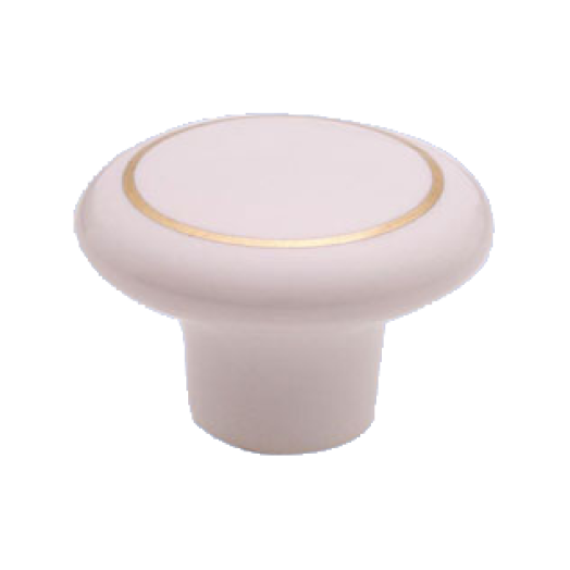 FOGANTYÚ T402-38                    FEHÉR-ARANY KÖR PORCELÁN