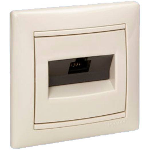 VALENA INF. CSATL.ALJZ. 1XRJ4 8POL. UTP, CAT5E KOMPLETT ELEFÁNTCSONT