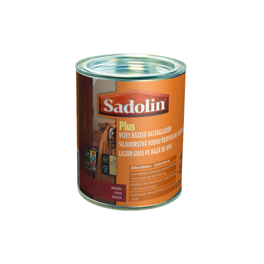 SADOLIN PLUS VASTAGLAZÚR MAHAGÓNI   VIZES BÁZISÚ, 0,75 L