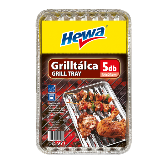 HEWA GRILLTÁLCA 5DB 34X23CM