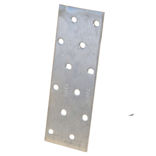 ÖSSZEKÖTŐ LEMEZ 40X120/2MM, PERF.   HORGANYZOTT
