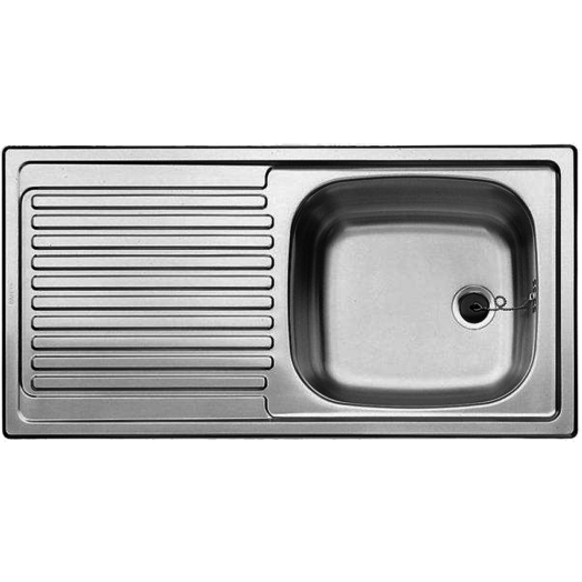 BLANCOTOP EES 8X4 C MOSOGATÓ 1,5" 1MED+CSEPPT. ROZSDAMENTES 860X435