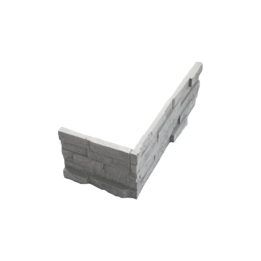MILANO BURKOLÓKŐ SAROK 2.SZÍNKÓD    39-19,5X15X2,5-3CM, 6DB/CS   *KAP*