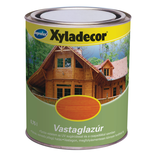 SUPRALUX XYLADECOR VASTAGLAZÚR      0,75 L, TEAK, OLDÓSZERES