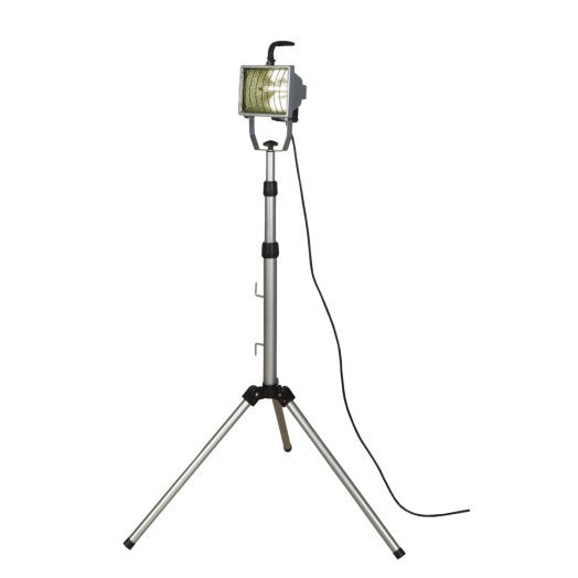HALOGÉN REFLEKTOR 400W OSZLOP. 2,5M VEZETÉKKEL,FEKETE (303916