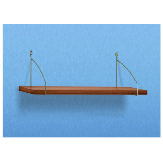LÉTRAPOLC SZETT BASIC 60X20CM DIÓ