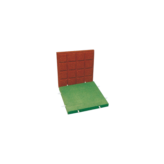 FS40 ZÖLD GUMIÖRLEMÉNYES BURKOLÓLAP 500X500X40MM