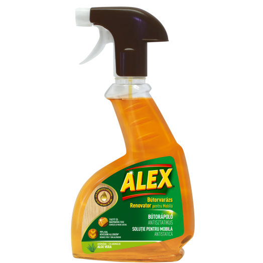 ALEX ANTISZTATIKUS BÚTORÁPOLÓ ALOE VERA ILLATTAL 375ML