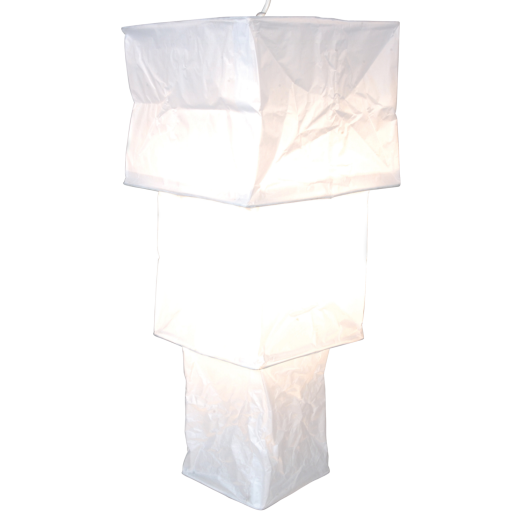 JAPÁN PAPÍR FÜGGESZTÉK FEHÉR        46 CM, 1XE27, 60 W, SK2