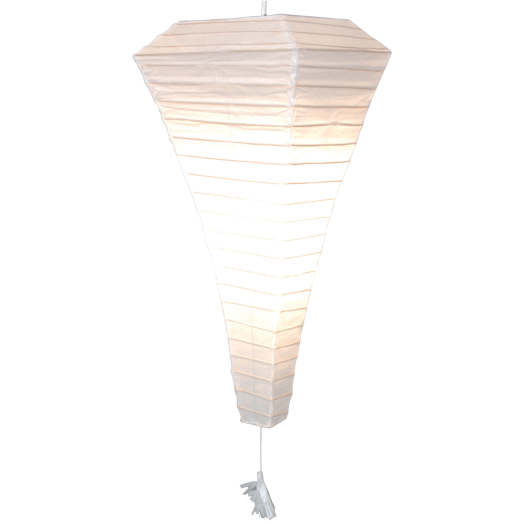 JAPÁN PAPÍR FÜGGESZTÉK FEHÉR GÚLA   63 CM, 1XE27, 60 W