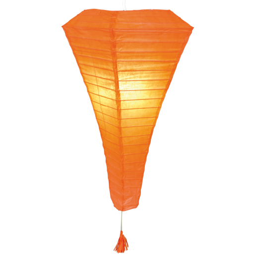 JAPÁN PAPÍR FÜGGESZTÉK NARANCS GÚLA 63 CM, 1XE27, 60 W