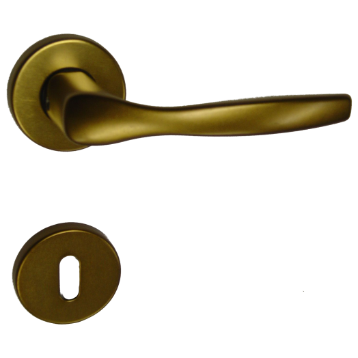 AJTÓKILINCS NZ 50MM BRONZ ALUMINIUM ROZETTÁS THEA