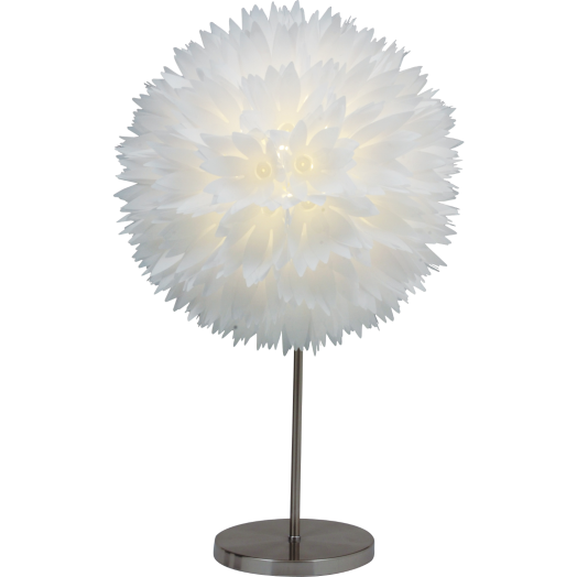 LÓTUSZ ASZTALI LÁMPA E27 11W FEHÉR ÁTM.45CM MAG.35CM