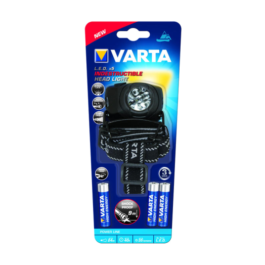 VARTA ELEMLÁMPA LEDX5 3AAA INDESTRUCTIBLE
