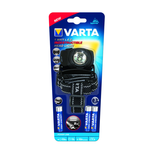 VARTA ELEMLÁMPA 1W LED 3AAA         INDESTRUCTIBLE