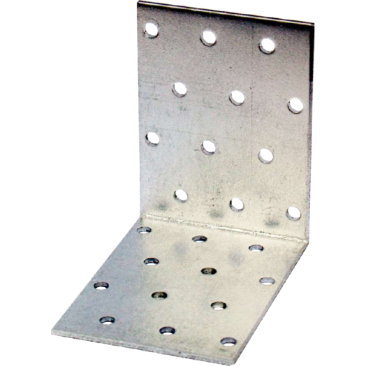 SAROKÖSSZEKÖTŐ LEMEZ 40X40X80CM HORGANYZOTT PERFORÁLT