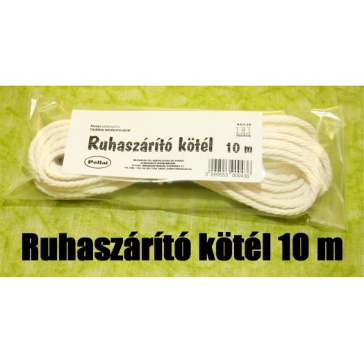 RUHASZÁRÍTÓ KÖTÉL PP 10M